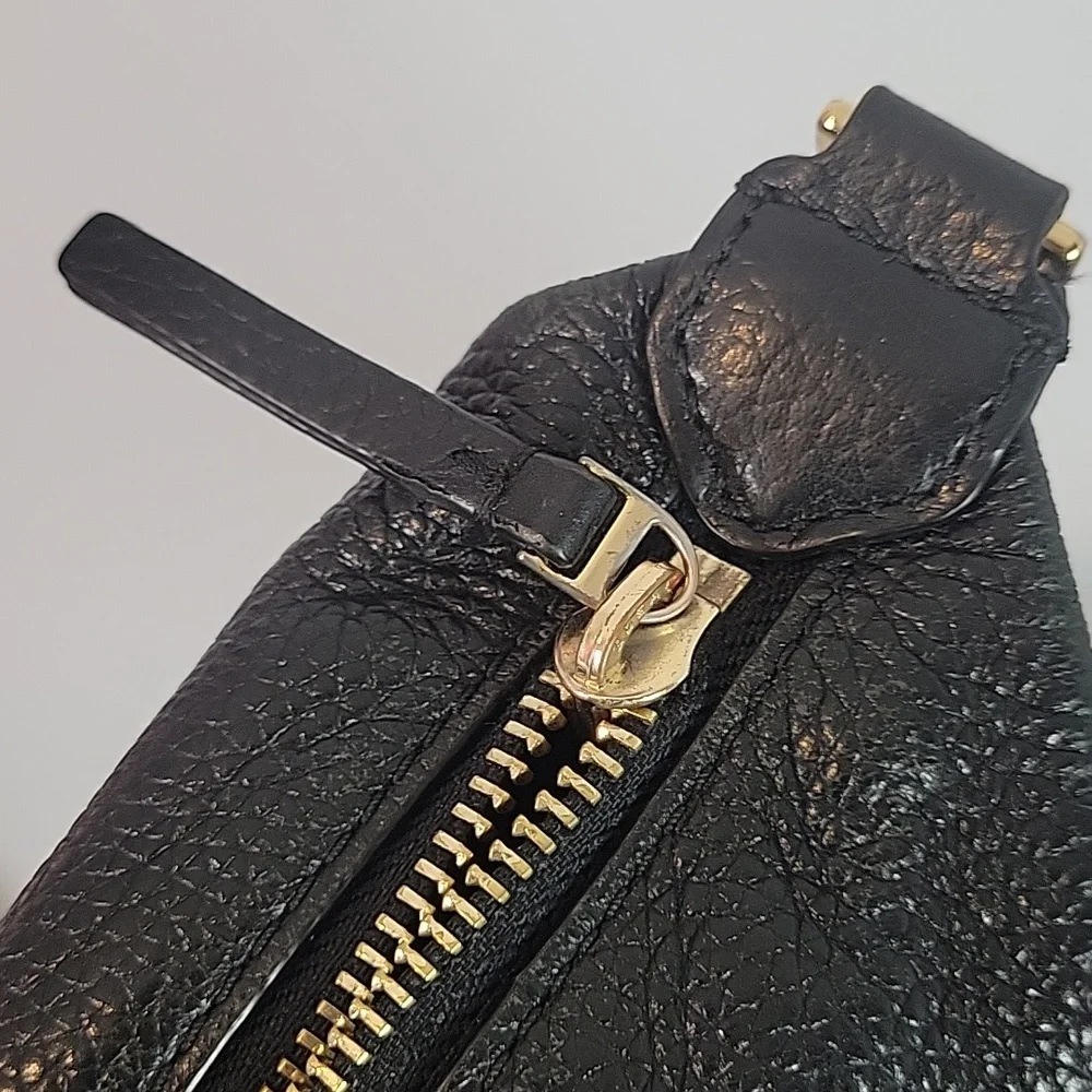 Tory Burch Carter Satchel black leather bag